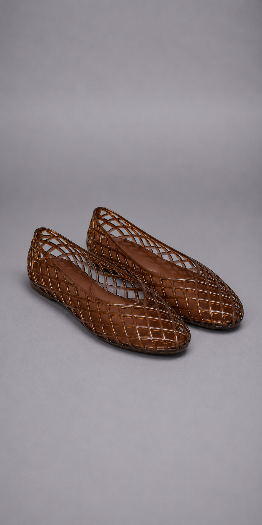 Sandalias transparentes de gel para verano, vista lateral derecho - Clara Vellier