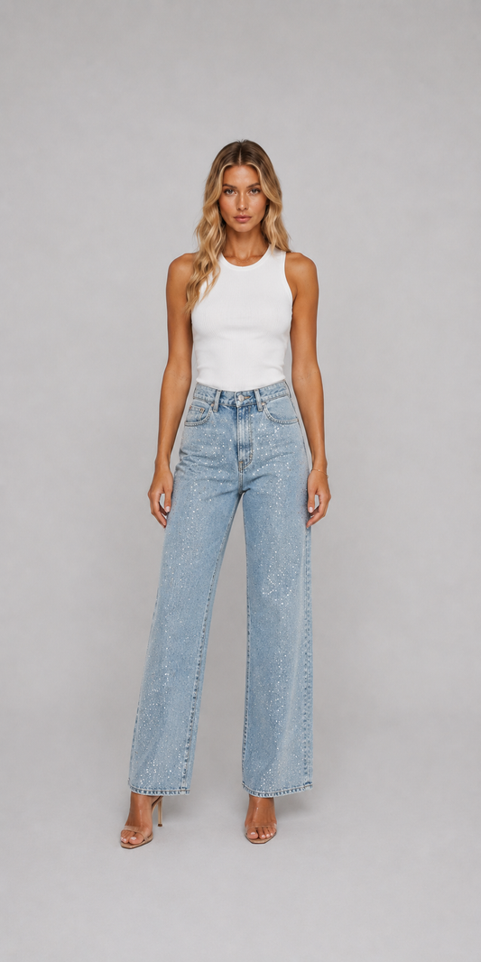 Jeans con brillos Chloe