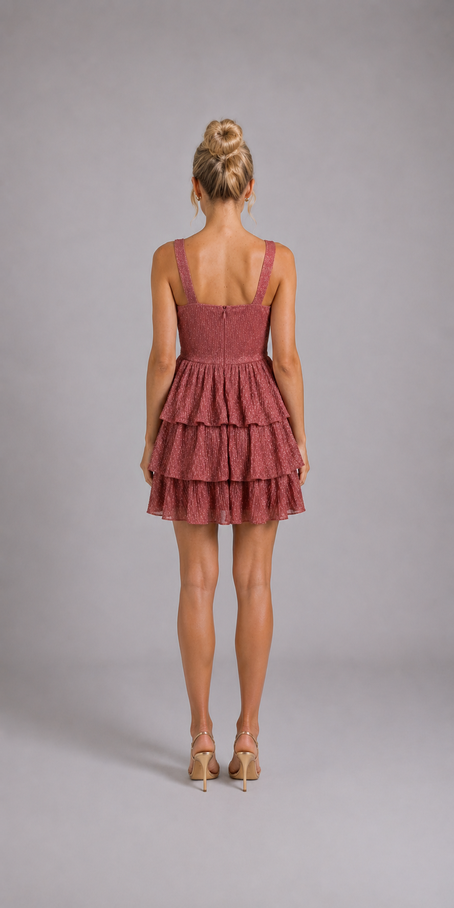 Robe d'été mini à volants