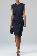 Éloise | Vestido midi drapeado