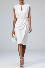 Éloise | Vestido midi drapeado
