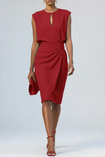 Éloise | Vestido midi drapeado