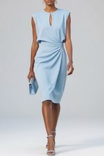 Éloise | Vestido midi drapeado